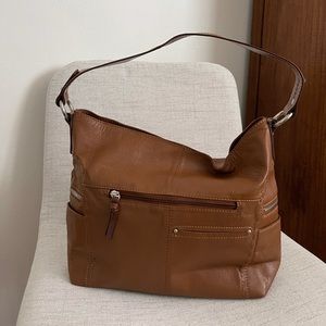 Nino Bossi | Brown Leather Shoulder Bag